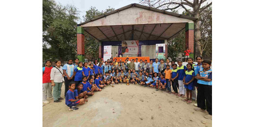 बाउंस ऑफ जॉय कार्यक्रम के तहत बालिका फुटबॉल प्रतियोगिता, इंदिरा गांधी क्लब ने जीती ट्रॉफी